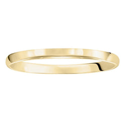 14k Yellow Gold Women's Domed Ring with Polished Finish - 2mm - 5mm - Larson Jewelers