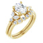 AURELIE 14K Yellow Gold Oval Lab Grown Diamond Engagement Ring