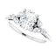 BELLA Platinum Oval Lab Grown Diamond Engagement Ring