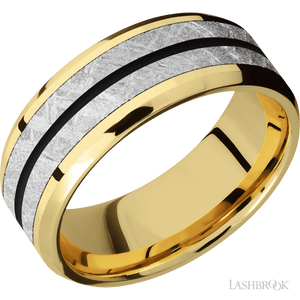 14K Yellow Gold with Polish, Polish Finish - 8MM - Larson Jewelers