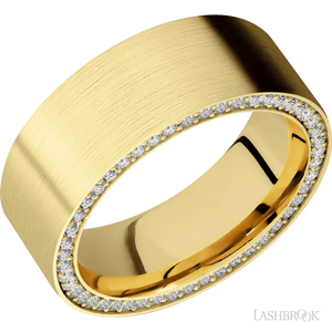 14K Yellow Gold with Satin Finish - 8MM - Larson Jewelers