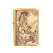 Zippo Lighter Where Eagles Dare Emblem Classic Engravable Grooms Gift USA - Larson Jewelers