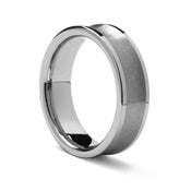 LEXINGTON Benchmark Brushed Concave Tungsten Ring - 7 mm - Larson Jewelers