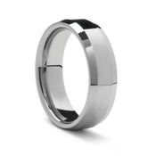 LAFAYETTE Beveled Tungsten Ring by Benchmark - 7mm - Larson Jewelers