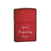 Zippo Lighter Candy Apple Red Classic Engravable Grooms Gift USA - Larson Jewelers