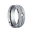 FORTIS Benchmark Flat Grooved Titanium Ring with Screws - 8mm - Larson Jewelers