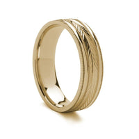 Carved Gold Ring - 14k - 5mm - 8mm - Larson Jewelers