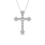 Diamond 1/3 Ct.Tw. Cross Pendant in 10K White Gold - Larson Jewelers