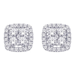 14K White Gold 1/5 Ct.Tw.Diamond Stud Earrings - Larson Jewelers