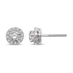 14K White Gold 2 Ct.Tw. Diamond Stud Earrings - Larson Jewelers