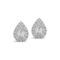 Lovecuts 14K White Gold 5/8 Ct.Tw.Diamond Fashion Earrings - Larson Jewelers