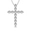 Shared Prong Diamond 1/5 Ct.Tw Cross Pendant. - Larson Jewelers