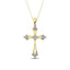 Gothic Style Diamond 1/5 Ct.Tw Cross Pendant in 10K Yellow Gold - Larson Jewelers