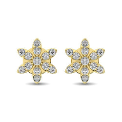 Diamond 1/3 Ct.Tw. Flower Stud Earrings - Larson Jewelers