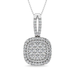 Diamond 1 3/4 Ct.Tw. Danglers Earrings in 14K White Gold - Larson Jewelers