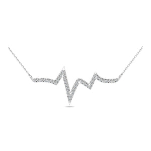 Diamond 1/6 Ct.Tw. Heartbeat Neckalace - Larson Jewelers