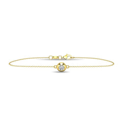 Diamond 1/10 ct tw Bezel Set Bracelet in 10K Yellow Gold - Larson Jewelers