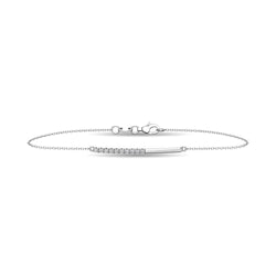 Diamond 1/6 ct tw Diamline Bracelet in 10K White Gold - Larson Jewelers