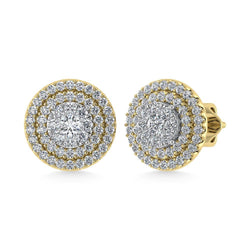 Diamond 7/8 Ct.Tw. Fashion Earrings in 14K Yellow Gold - Larson Jewelers