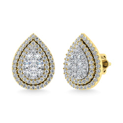 Diamond 7/8 Ct.Tw. Fashion Earrings in 14K Yellow Gold