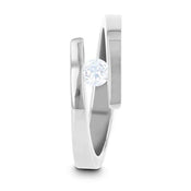 ANNA Tension Set Titanium Diamond Ring - Larson Jewelers