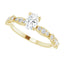 SOLANA 14K Yellow Gold Oval Lab Grown Diamond Engagement Ring