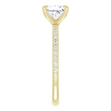 SADIE 14K Yellow Gold Square Princess Cut Lab Grown Diamond Engagement Ring