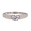 Solitaire Engagement Band with Cubic Zirconium Stone - 2mm - Larson Jewelers