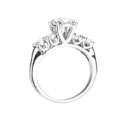ANNABEL Five Stone Lab Diamond Engagement Ring with Polished Finish in 14K White Gold - Larson Jewelers