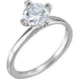 GWENDOLYN Lab Diamond Engagement Ring in 18K White Gold - Larson Jewelers