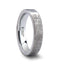 Fingerprint Engraved Flat Pipe Cut Tungsten Ring Polished - Spartan - 4mm - 12mm - Larson Jewelers