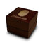 Fingerprint Engraved Wood Ring Box Chocolate Dark Wood Personalized Wooden Wedding Ring Box - Larson Jewelers