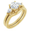 IDALIA 14K Yellow Gold Round Lab Grown Diamond Engagement Ring