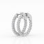 4.50 cttw Gorgeous Lab Diamond Hoop Earrings by Mercury Rings