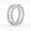3.00 cttw Gorgeous Lab Diamond Hoop Earrings by Mercury Rings