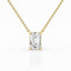 2.00 ct Solitaire Pendant with Emerald Lab Diamond by Mercury Rings