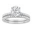 2.00 cttw Hidden Halo Bridal Ring with 1.50 ct Oval Lab Diamond Center Stone by Mercury Rings