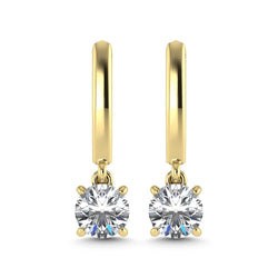 14K Yellow Gold Lab Grown Diamond 1 Ct.Tw. Dangler Earrings - Larson Jewelers
