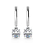 14K White Gold Lab Grown Diamond 2 Ct.Tw. Dangler Earrings - Larson Jewelers