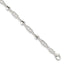 Sterling Silver Fancy Heart Link Bracelet - Larson Jewelers