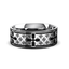 WOVEN CROSSES on Flat Tungsten Carbide Ring