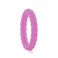 ALEXANDRA Stackable Twist Silicone Ring for Women Lilac Comfort Fit Hypoallergenic Thorsten - 2mm - Larson Jewelers