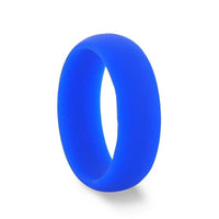 PICASSO Silicone Ring for Men and Women Blue Comfort Fit Hypoallergenic Thorsten - 8mm - Larson Jewelers