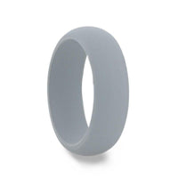 SHARK Silicone Ring for Men and Women Grey Comfort Fit Hypoallergenic Thorsten - 8mm - Larson Jewelers