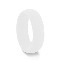 COCO Silicone Ring for Men and Women White Comfort Fit Hypoallergenic Thorsten - 8mm - Larson Jewelers