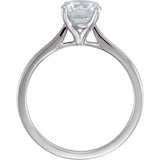 VENUS Solitaire Diamond Lab Diamond Engagement Ring in 14K White Gold