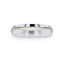 EMPEROR Silver Brushed Finish Domed Wedding Band - 4mm & 8mm - Larson Jewelers