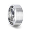 ARISTA Silver Brushed Finish Flat Style Women's Wedding Band - 4mm - Larson Jewelers