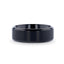 ELYSIAN Black Titanium Ring with Polished Beveled Edges and Brush Finished Center - 8mm - Larson Jewelers