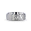 MINISTER Titanium Ring with Raised Hammered Finish and Polished Step Edges - 8mm - Larson Jewelers